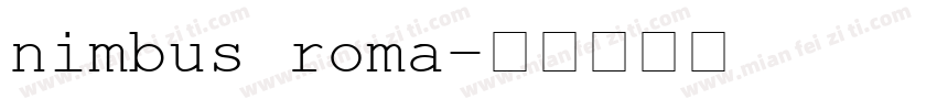 nimbus roma字体转换